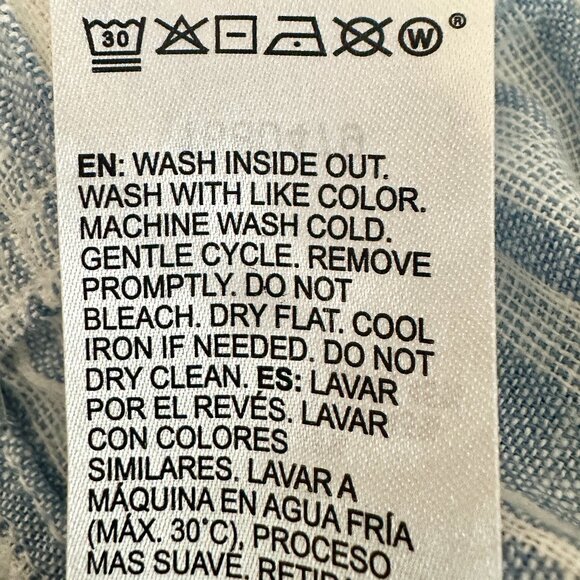 Roxy Women's Linen Blend Cargo Pant Size L Blue Coastal Boho Lightweight (NEW) - Picture 10 of 16